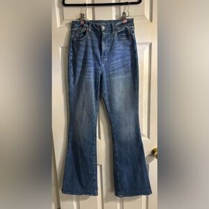 American Eagle Outfitters Curvy Super Hi-Rise Flare Jeans